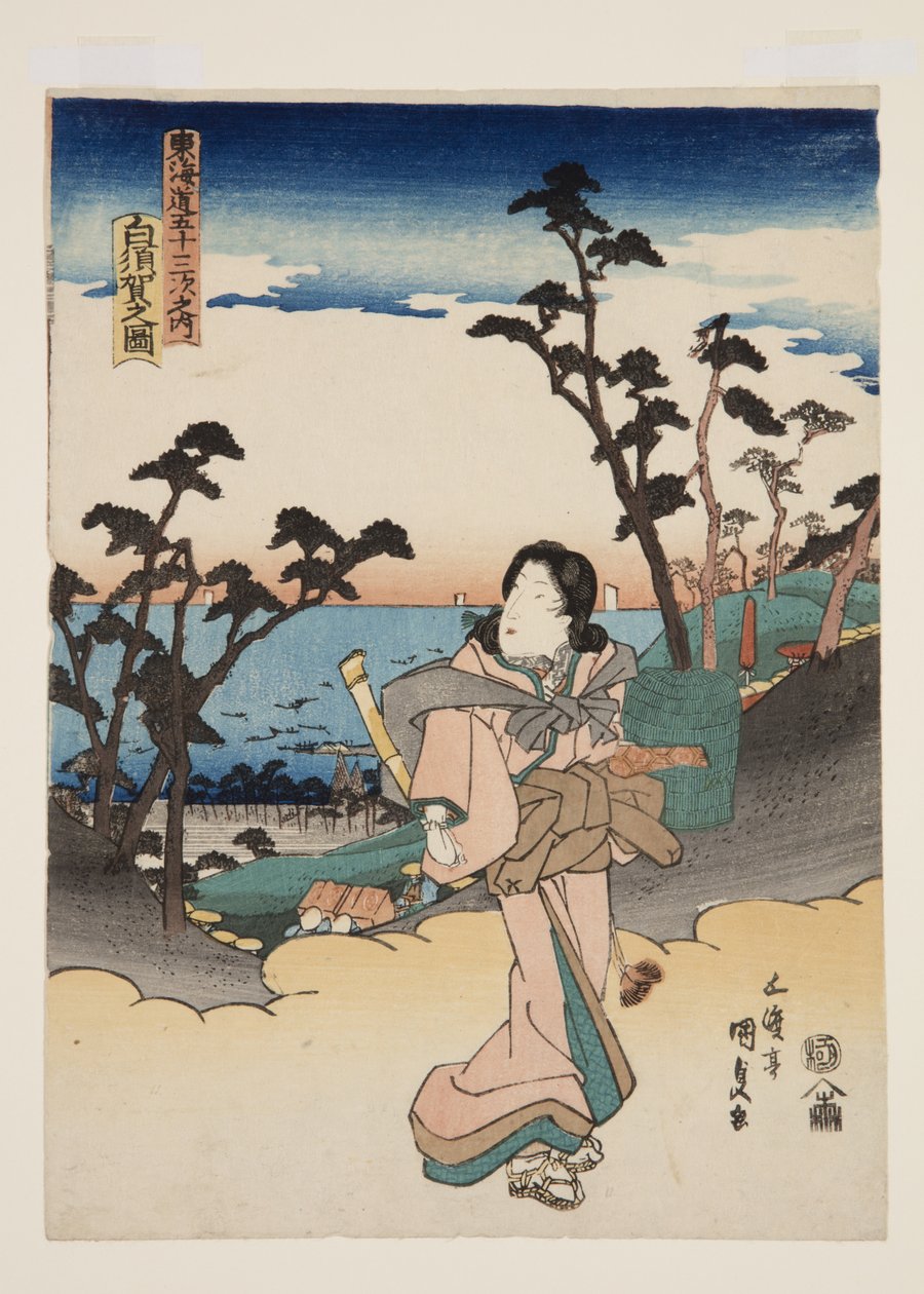 Se v av Shirasuka (figur av Shirasuka) av Utagawa Kunisada