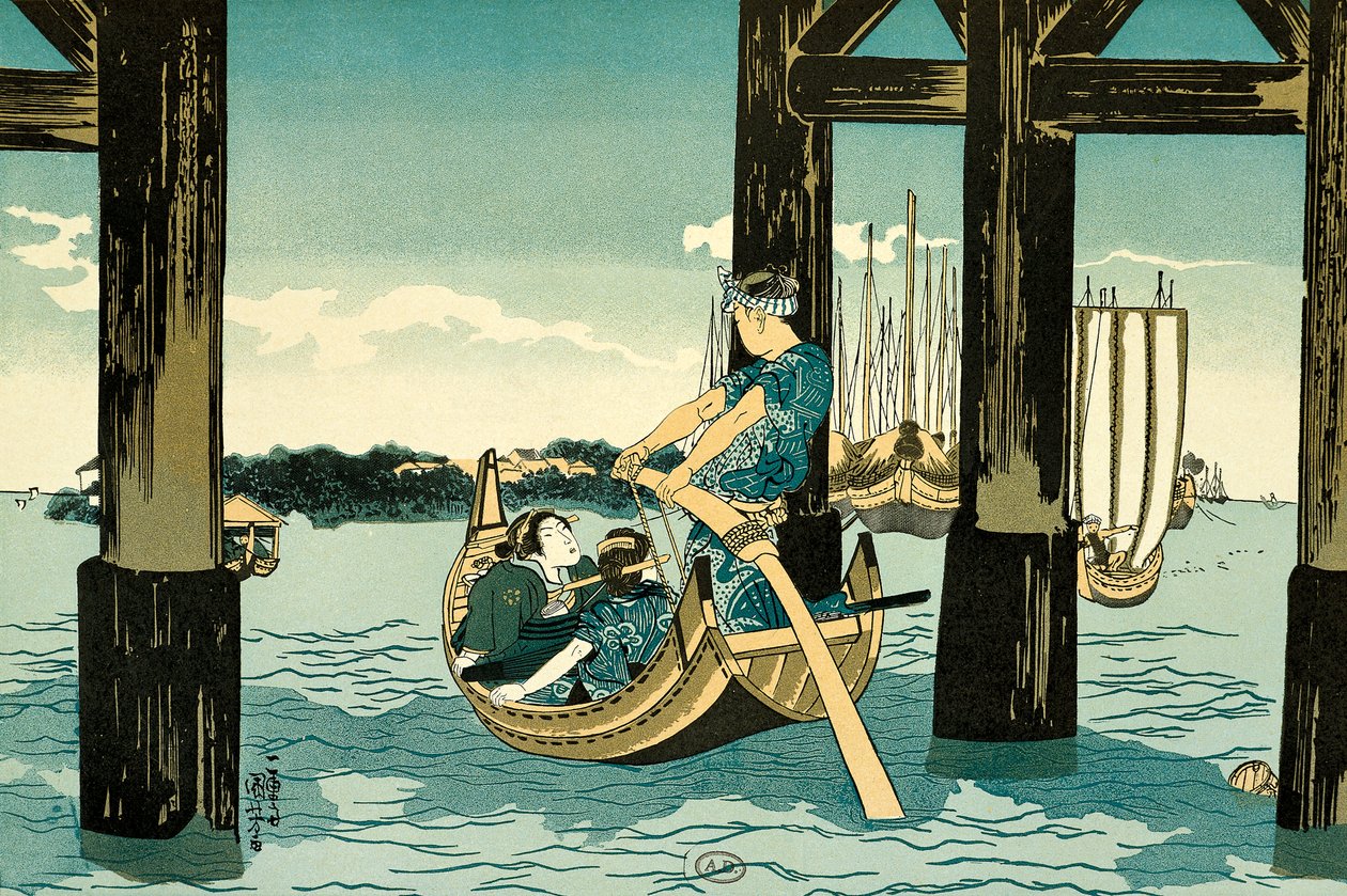 Båtturer av Utagawa Kuniyoshi