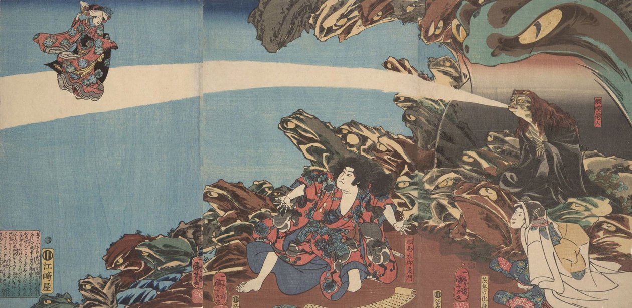 Gama Sennins Animus fra serien Ibaraki no keshin av Utagawa Kuniyoshi