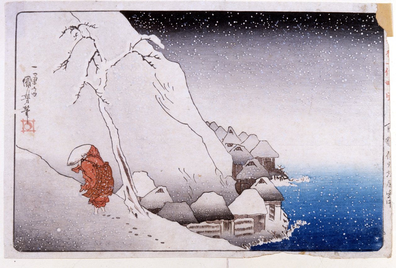 Livet til Nichiren av Utagawa Kuniyoshi