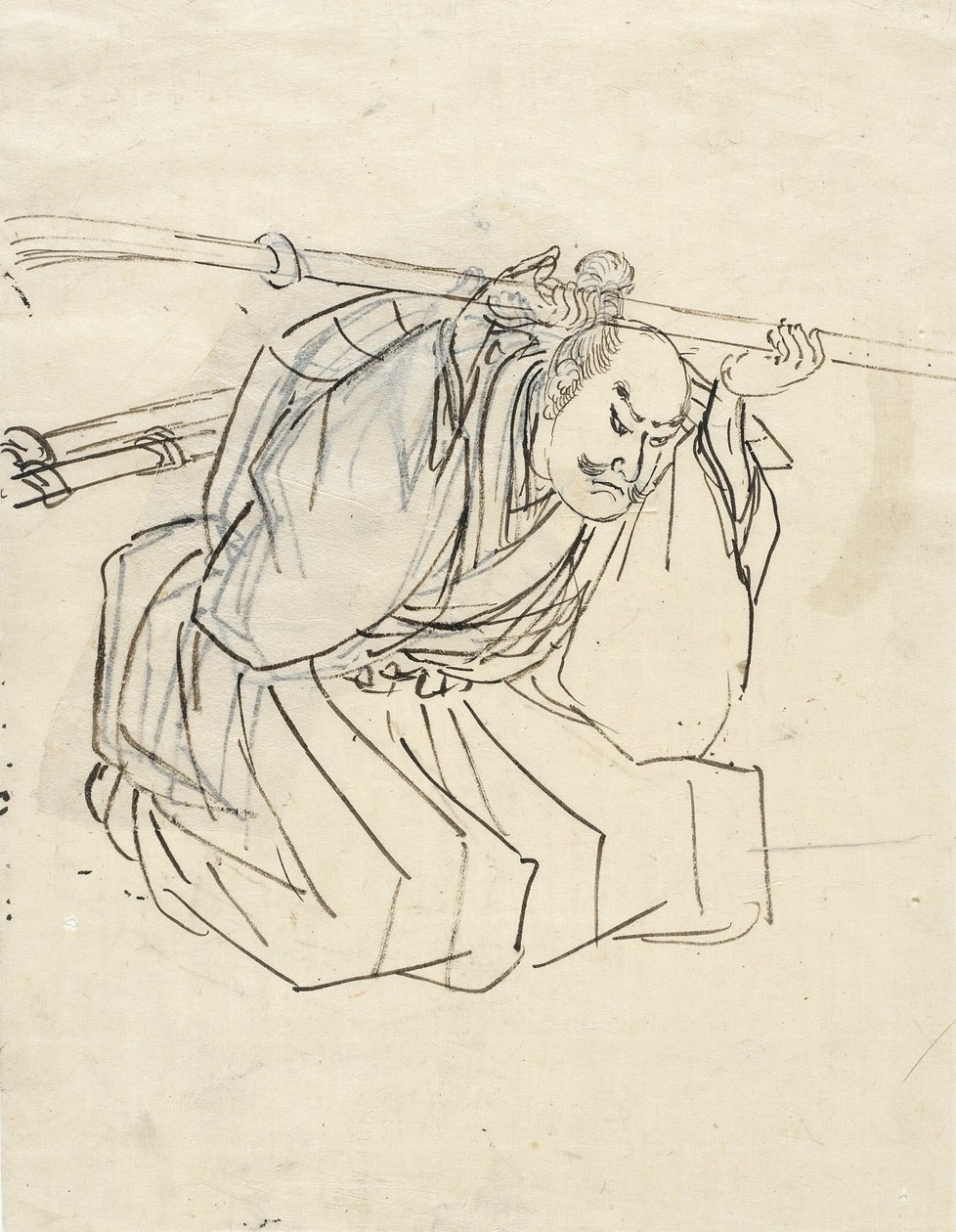 Skisse av Shinano Sakon Tomoyuki av Utagawa Kuniyoshi