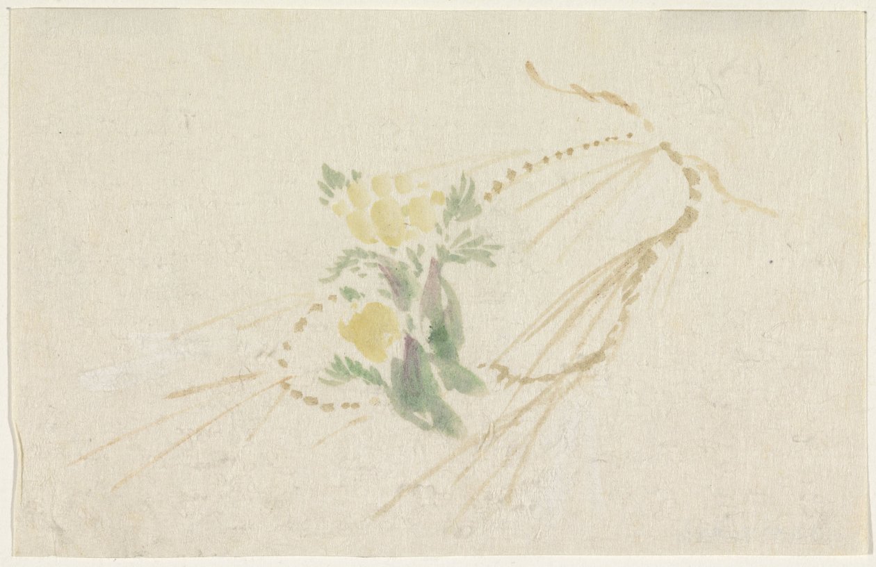 Grein med gule blomster av Utagawa Kuniyoshi