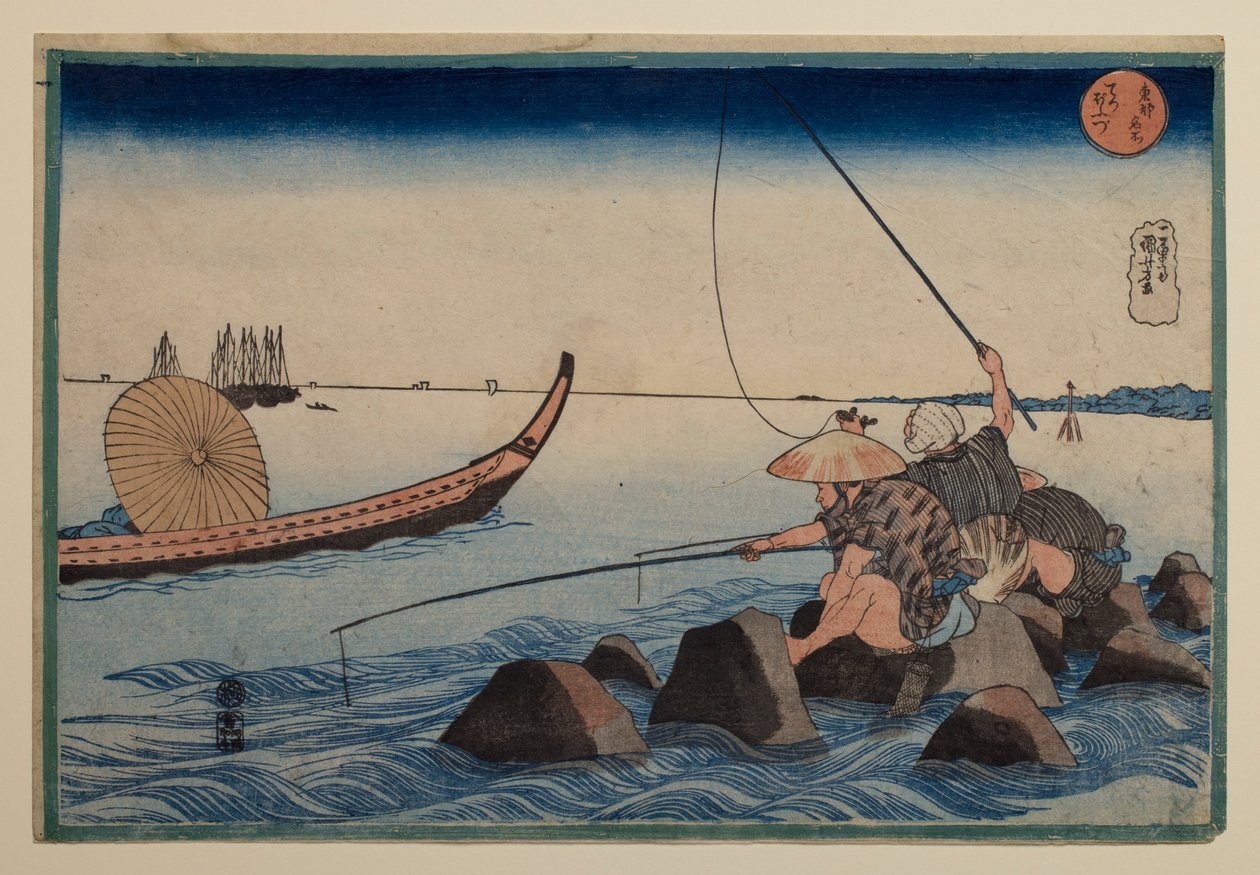 Teppōzu, fra serien «Berømte steder i den østlige hovedstaden» av Utagawa Kuniyoshi