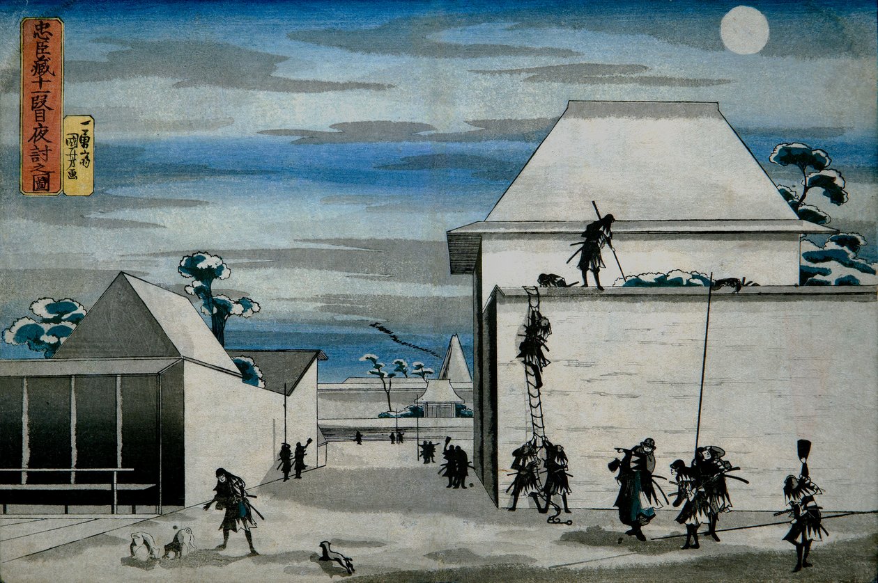 Nattangrepet av Utagawa Kuniyoshi