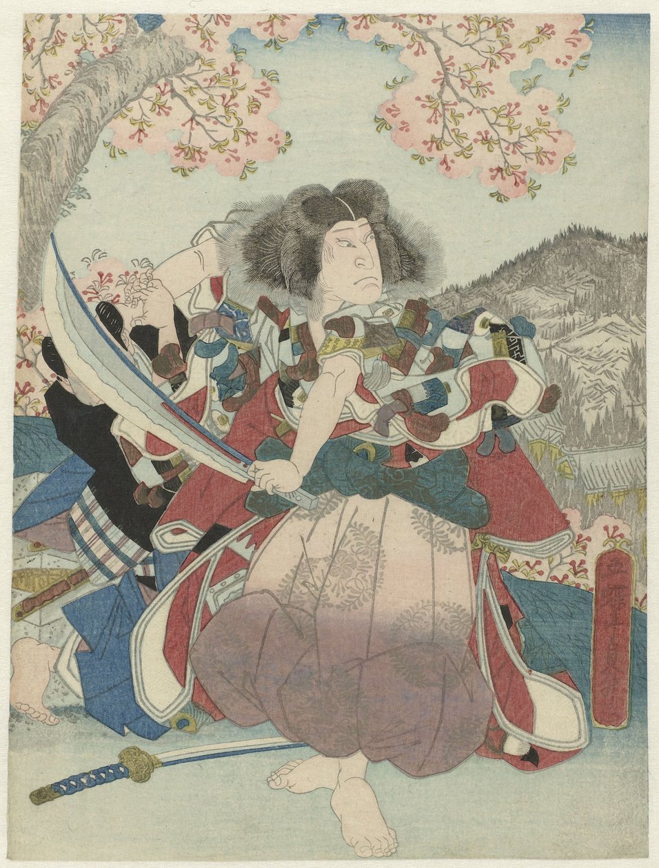 Nakamura Utaemon IV som Oniwakamaru i toneelstuk 