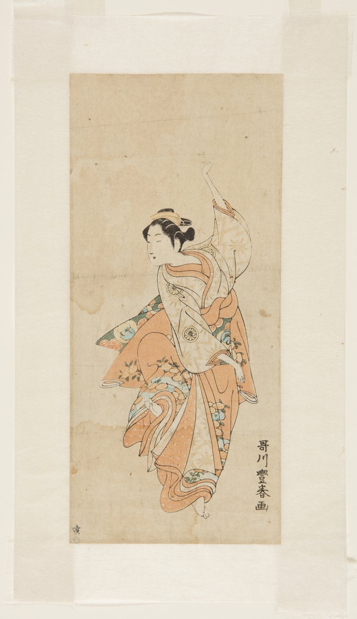 Geisha danser av Utagawa Toyoharu