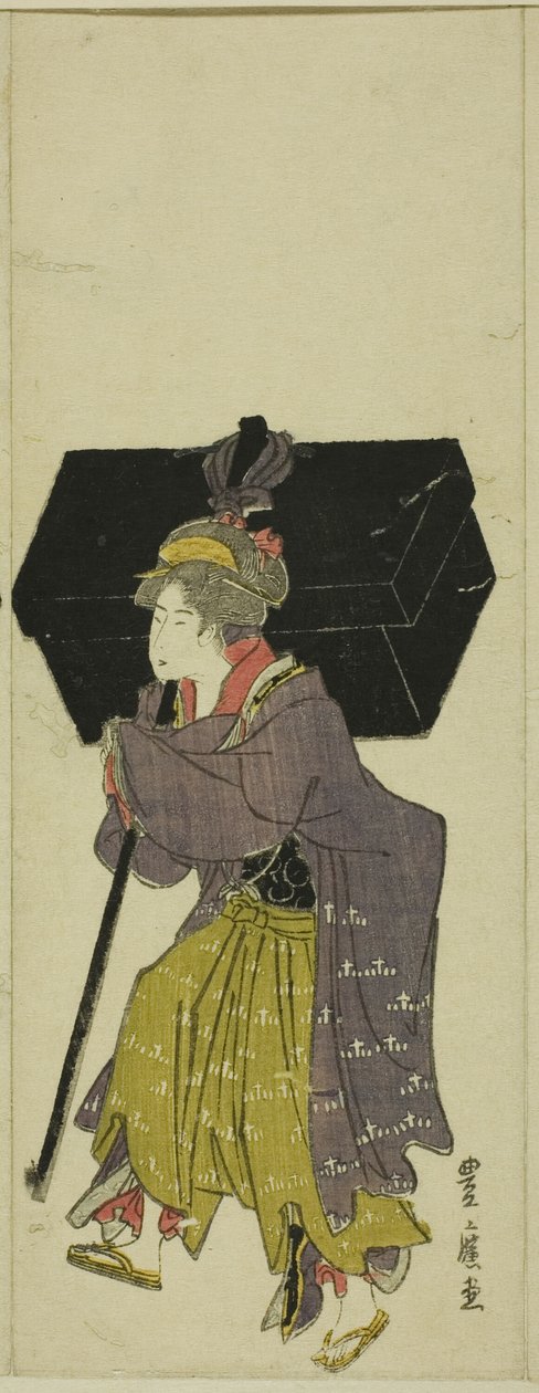Parodi på en daimyo-prosesjon av Utagawa Toyohiro