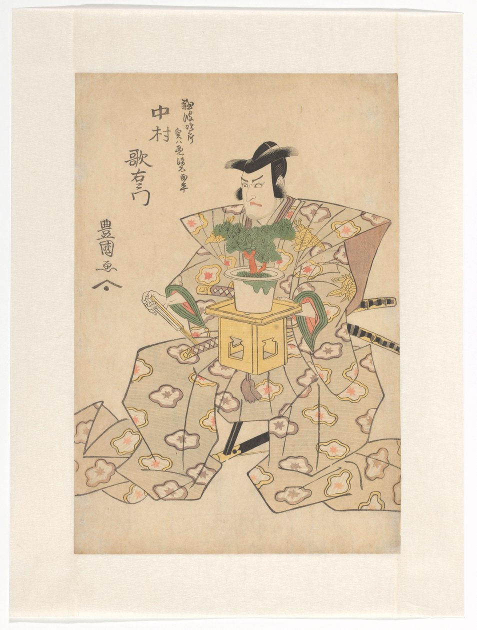 Nakamura Utaemon godt supplement lds bonsai tley av Utagawa Toyokuni (I)