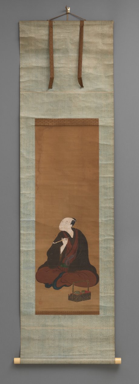 Rullemaleri med sittende figur av Utagawa Toyokuni