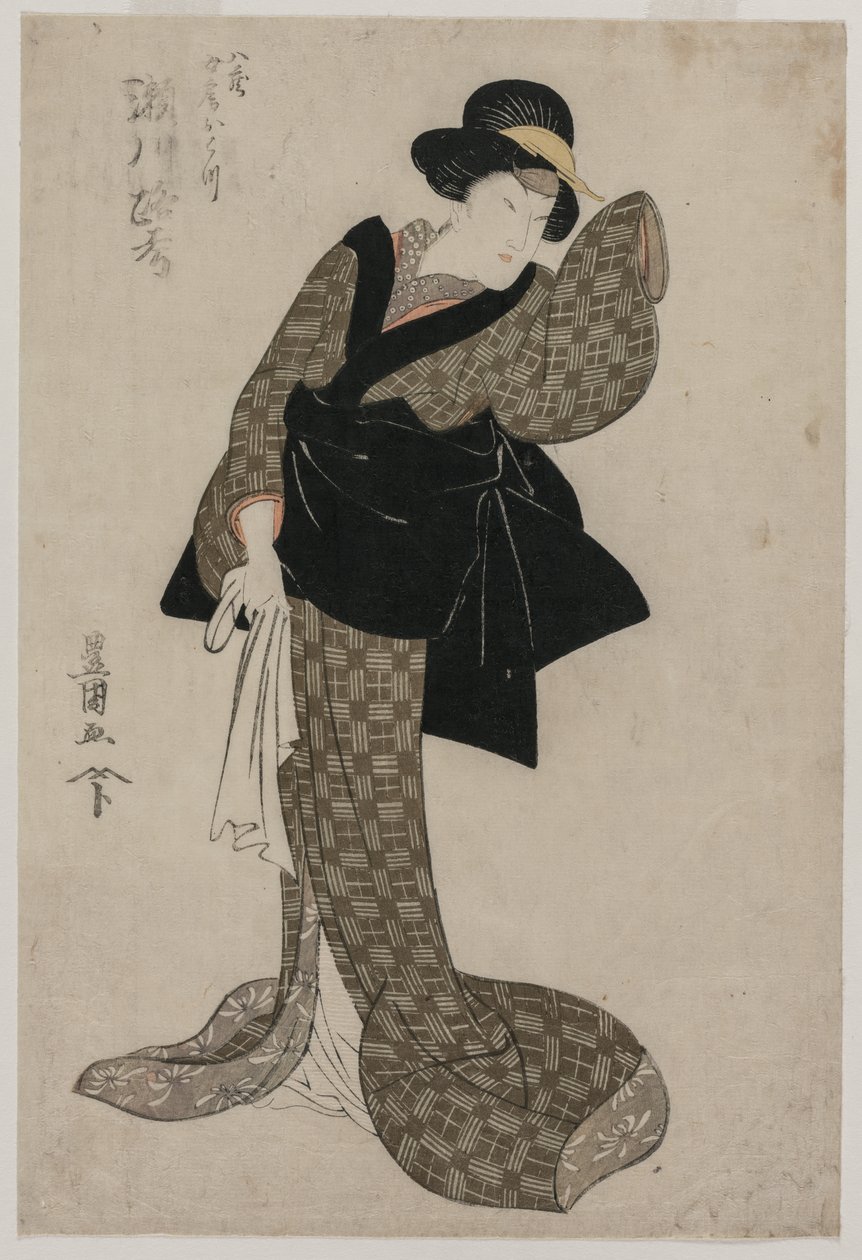 Roko Segawa som Hachizos kone Ohatsu av Utagawa Toyokuni