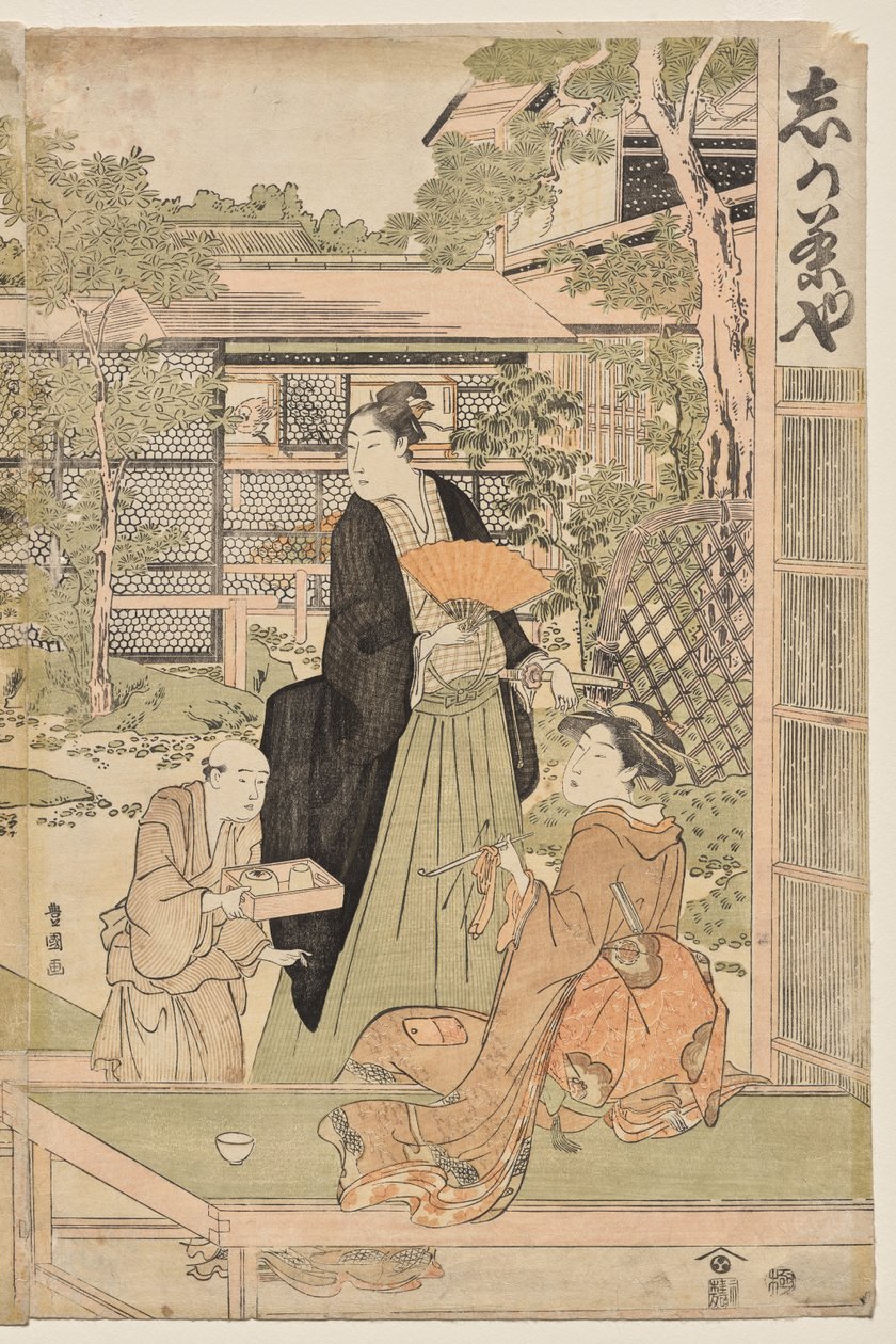 Shika tehuset av Utagawa Toyokuni