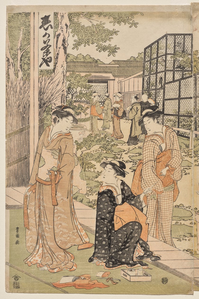 Shika tehuset av Utagawa Toyokuni
