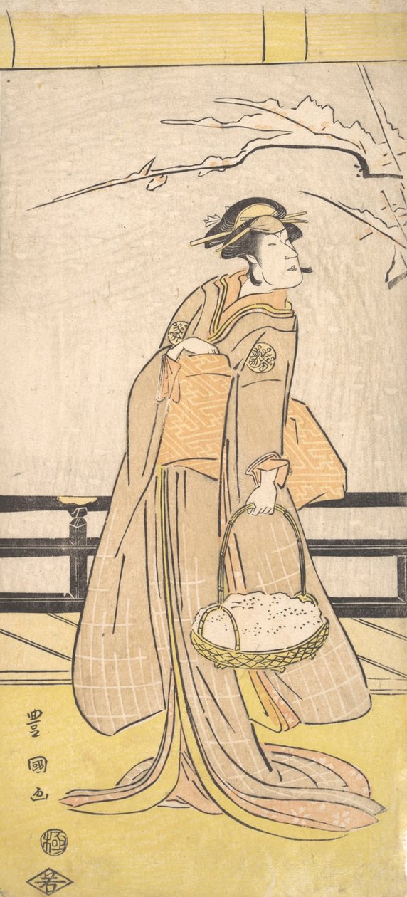 Nakayama Tomisaburo i en kvinnelig rolle, ca. 1790-1825. av Utagawa Toyokuni I