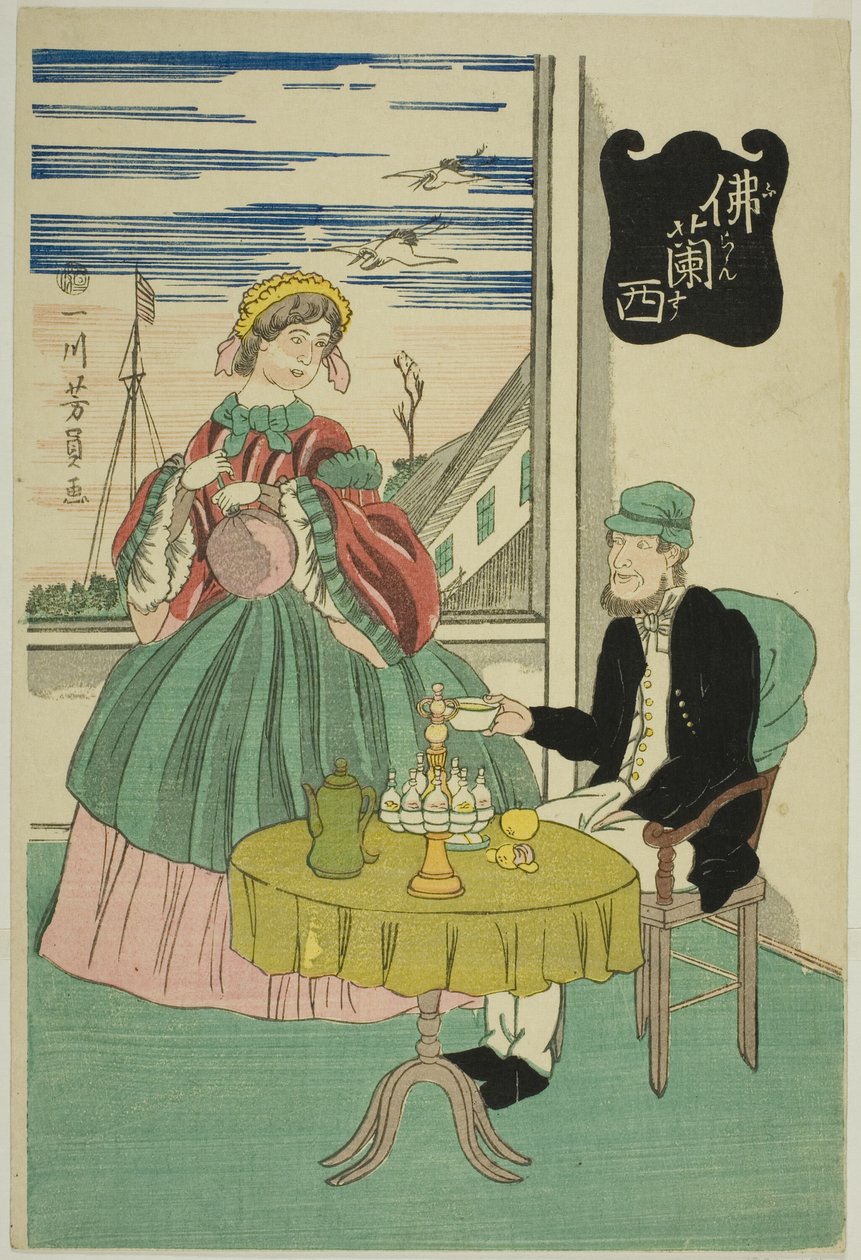 F-kanal (Frankrike) av Utagawa Yoshikazu