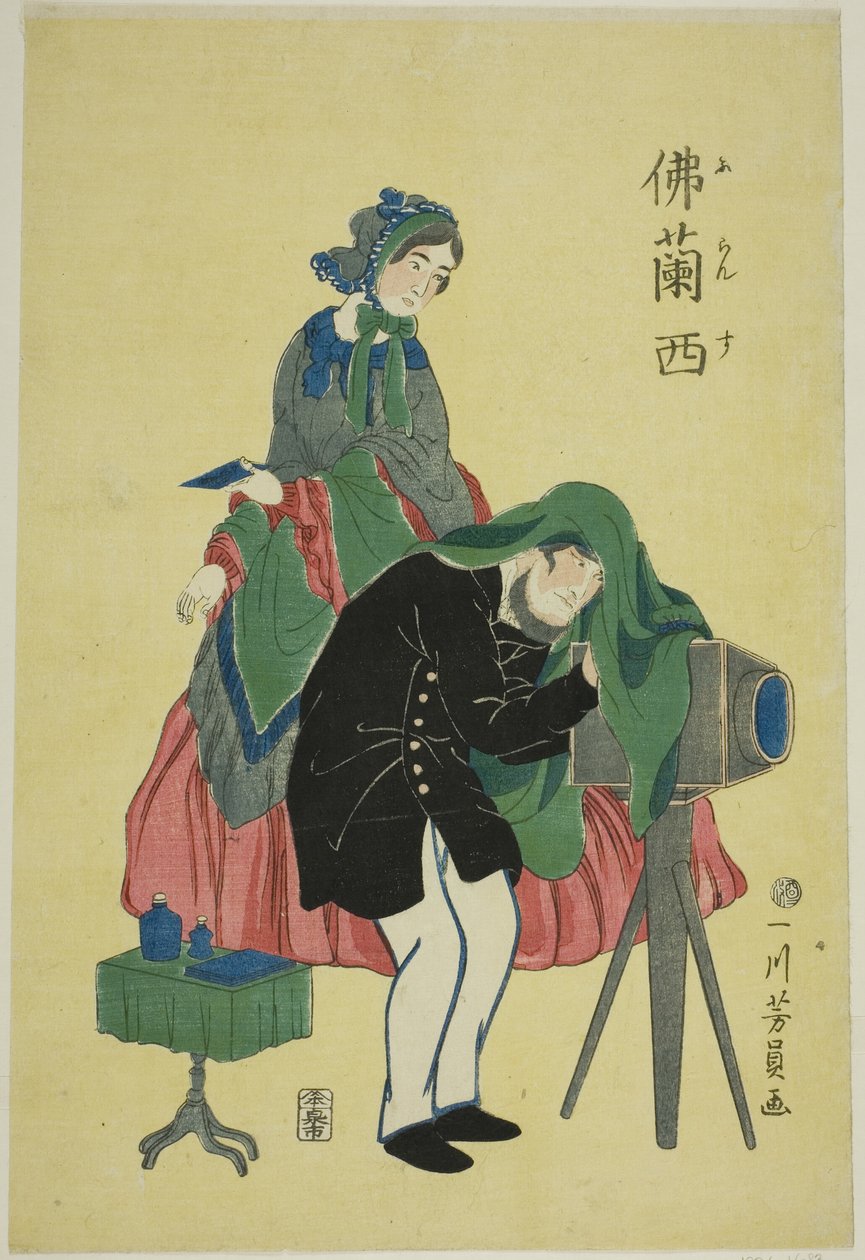 fransk fotograf av Utagawa Yoshikazu