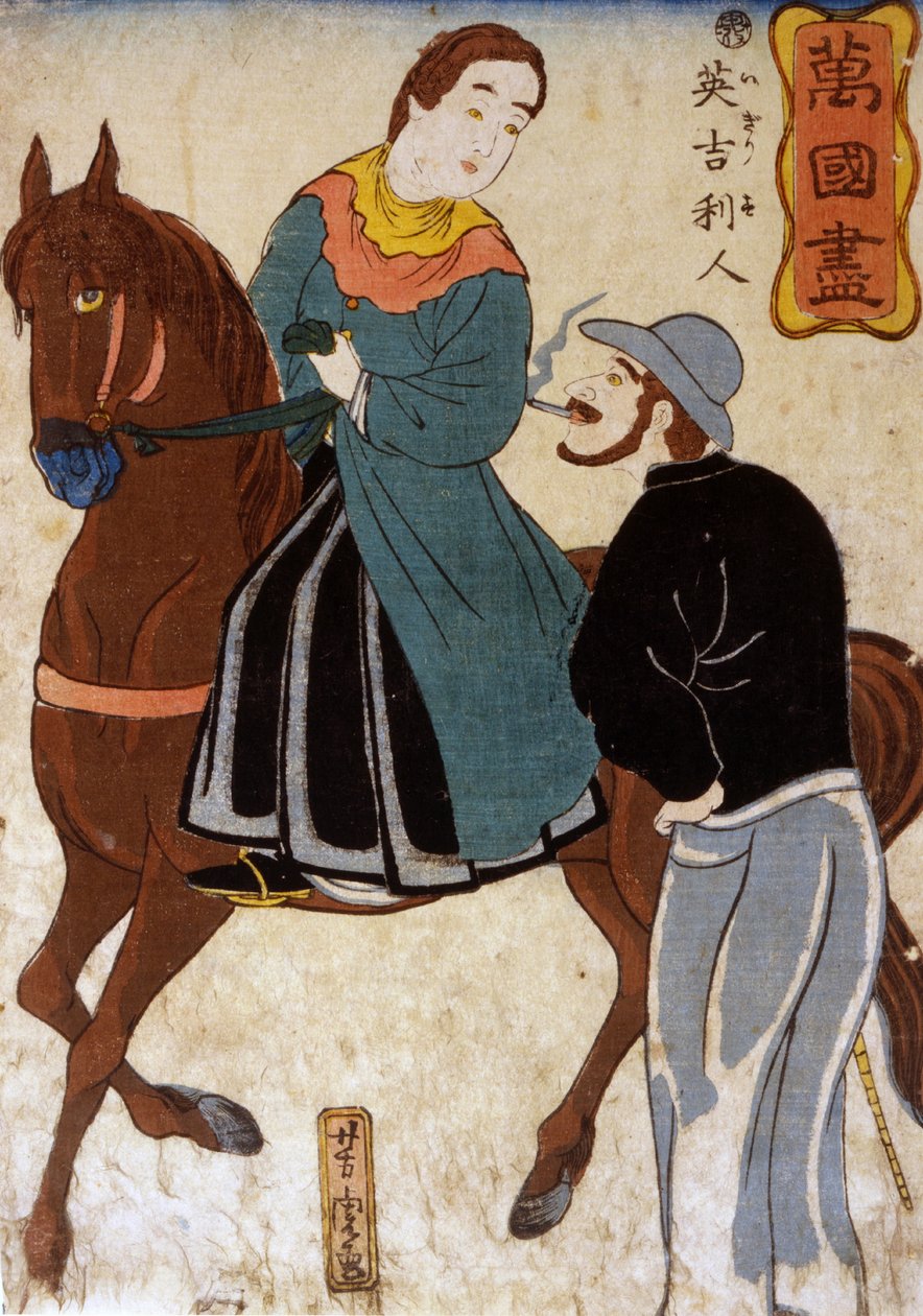 Briter fra Bangkok av Utagawa Yoshitora
