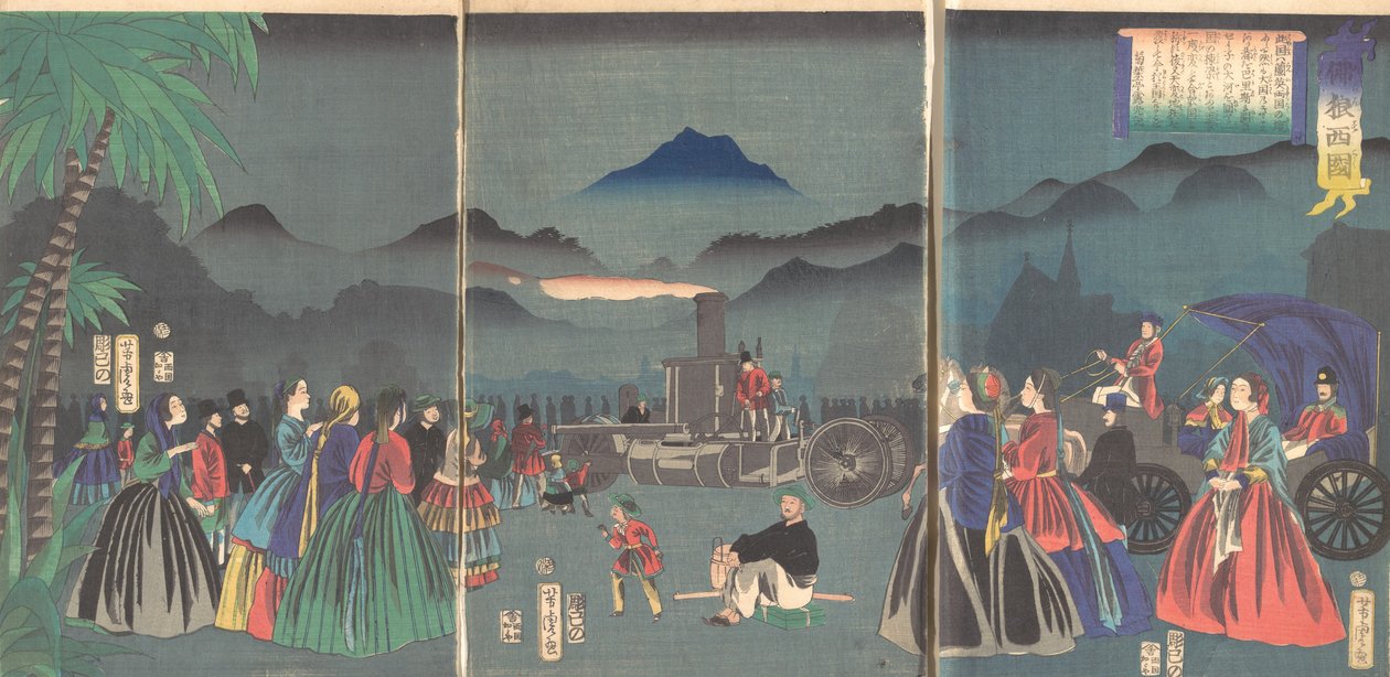 Frankrike furansukoku, 2. måned, 1865. av Utagawa Yoshitora