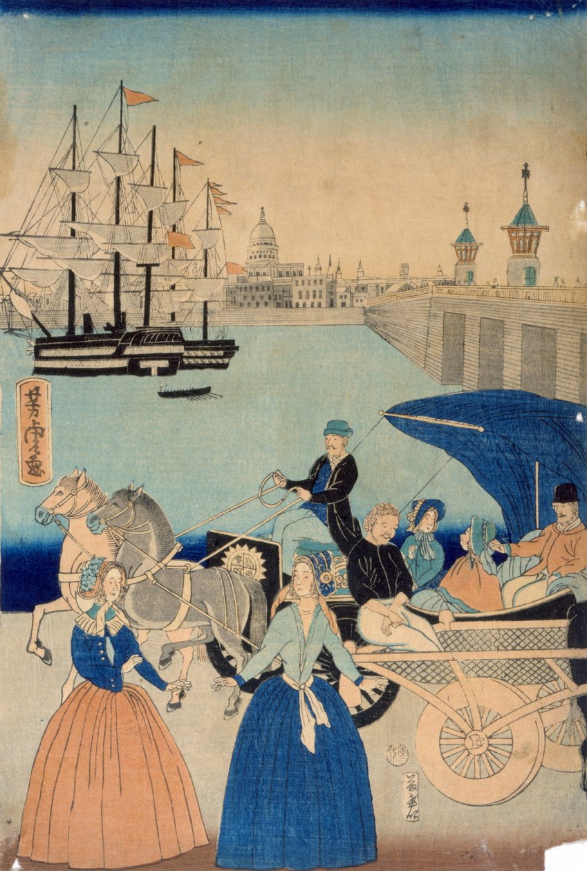 Bilde av London, England av Utagawa Yoshitora