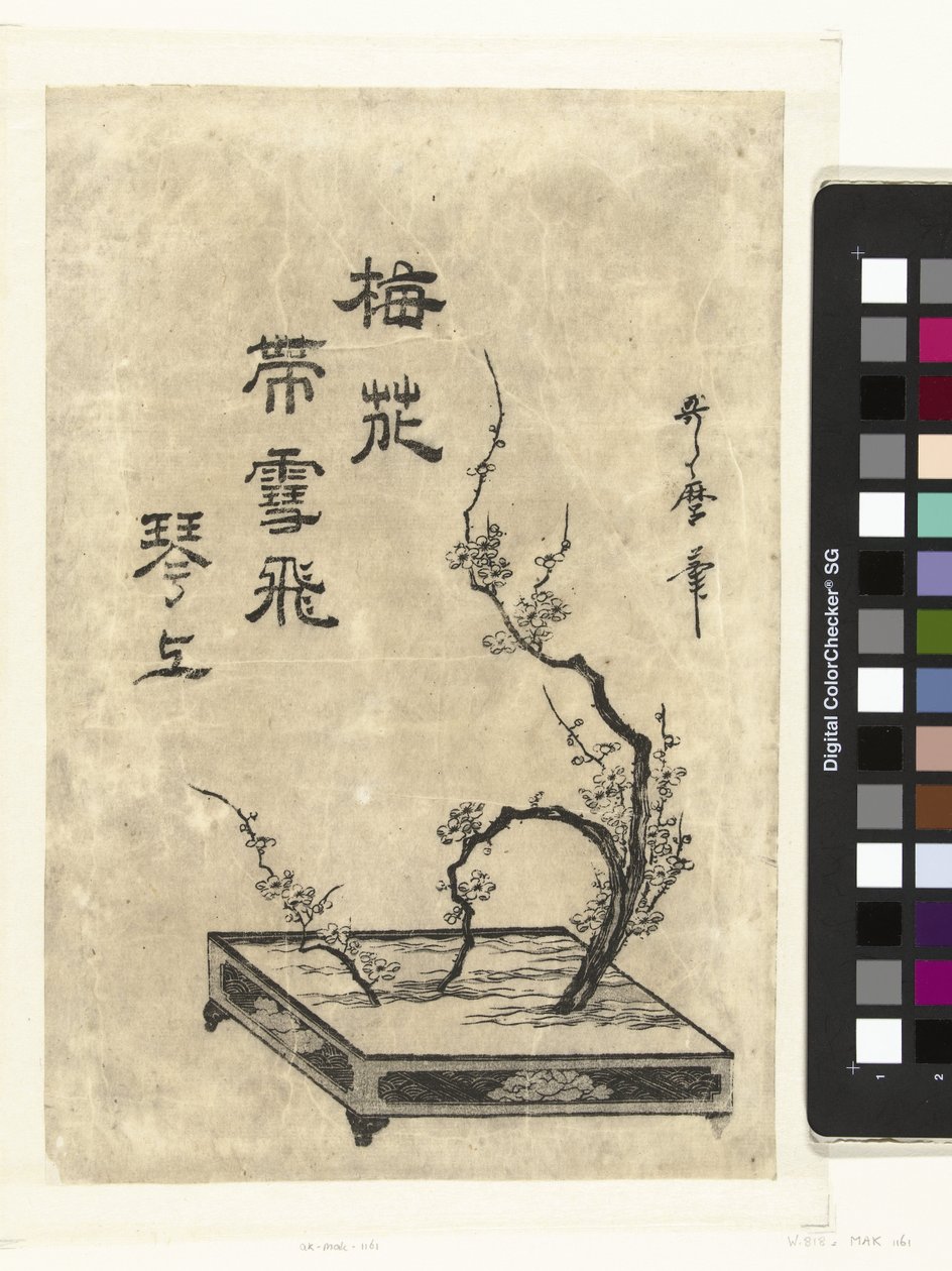 plommegrener av Utamaro (II) , Kitagawa (attributed to)