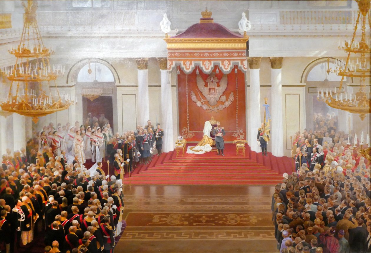 Tale fra tronen av keiser Nicholas II i anledning åpningen av den første statsdumaen av V Polyakov
