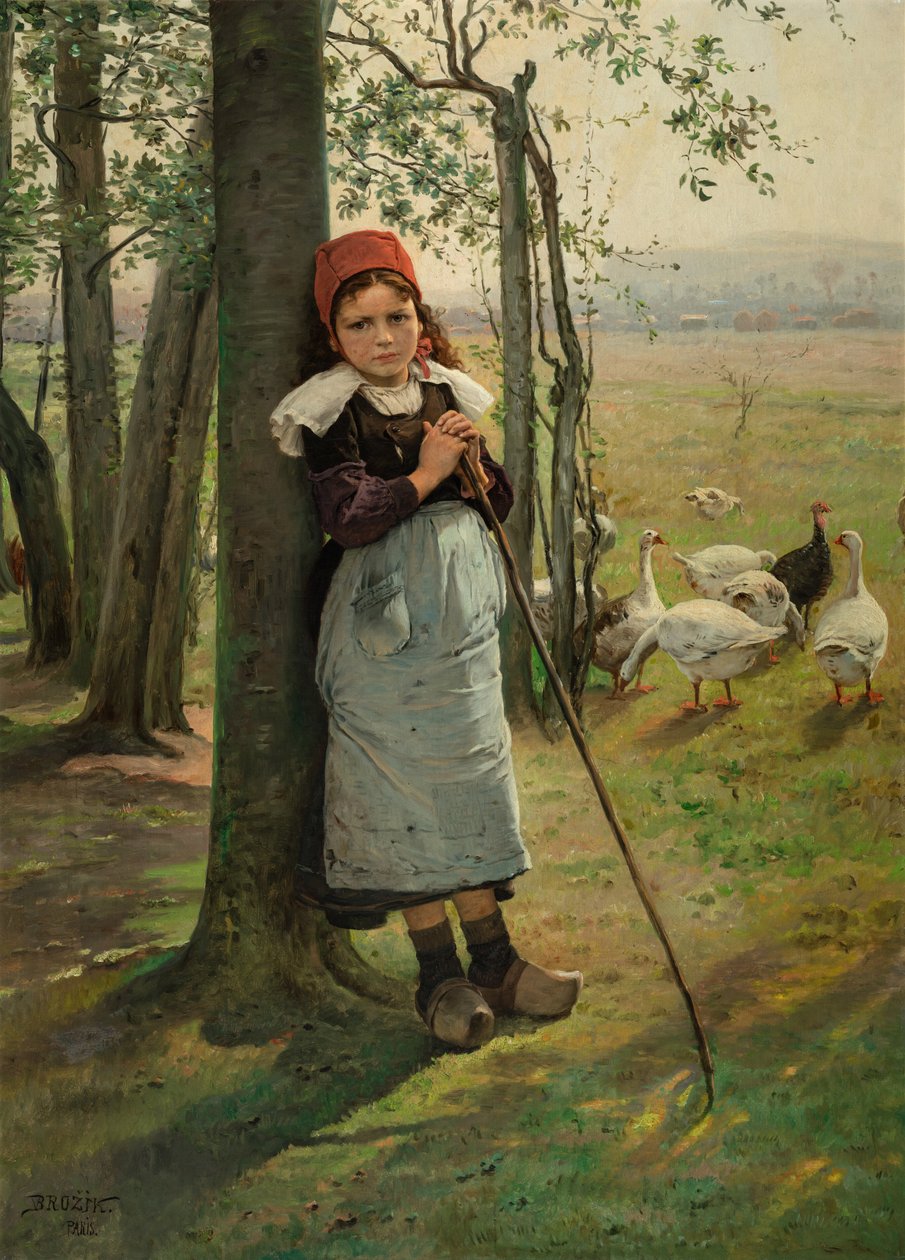 Gåsepike, ca. 1880 av Vaclav Brozik