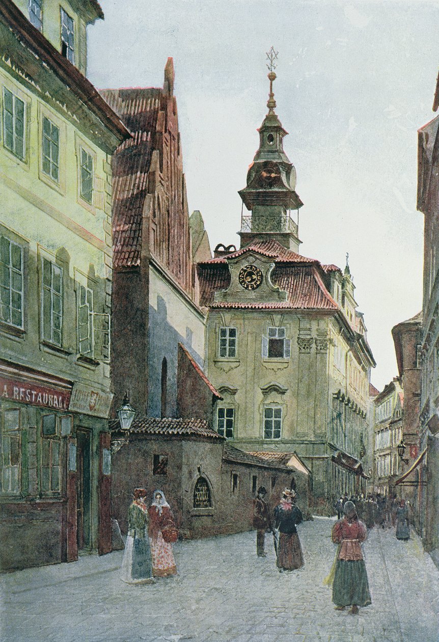 Det jødiske rådhuset, Praha, illustrasjon fra 
