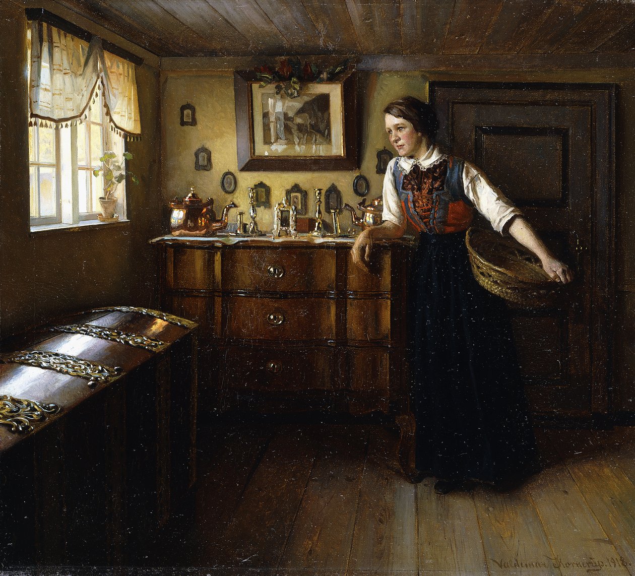 Et øyeblikks hvile, 1918 av Valdemar Kornerup