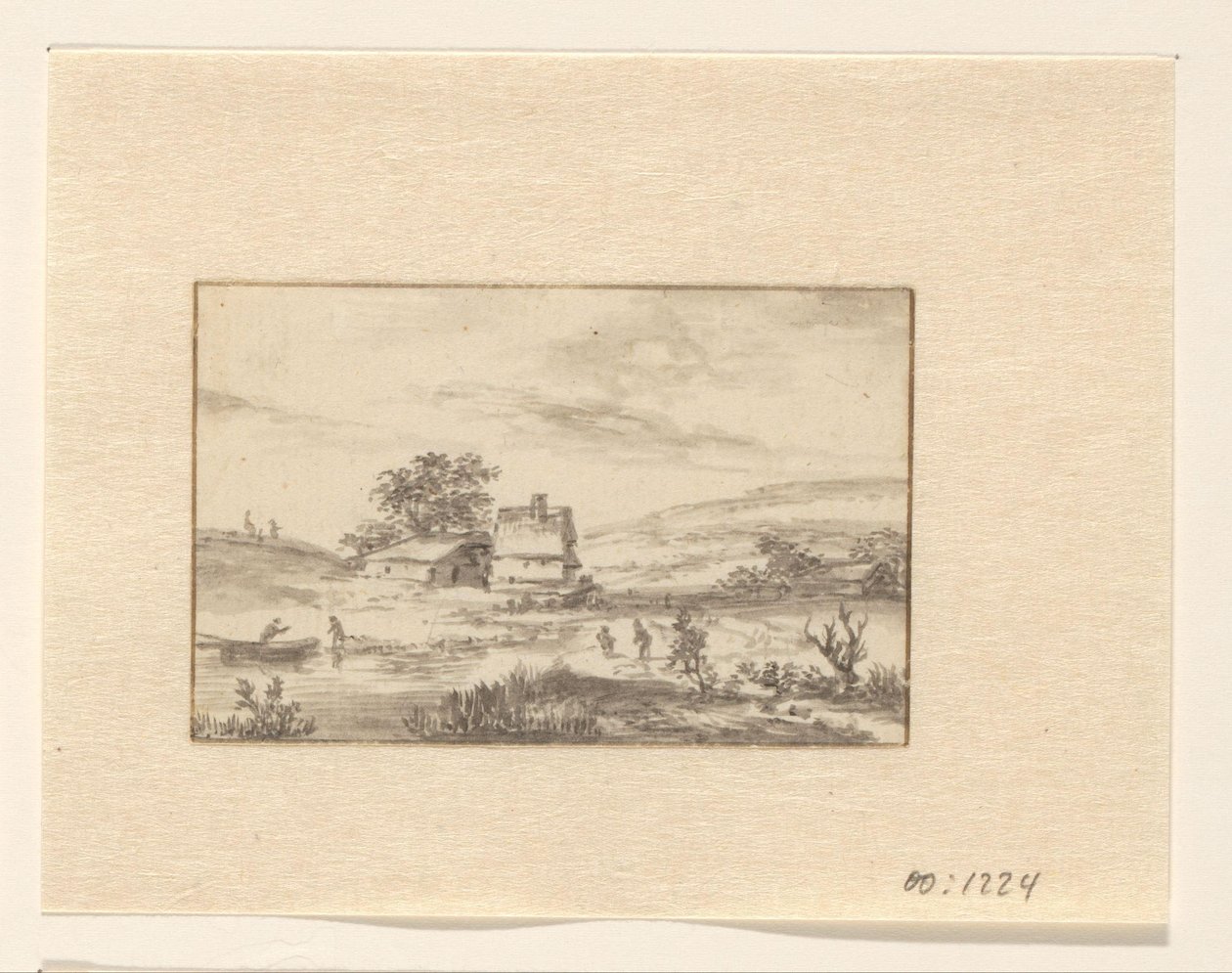 Landskap med gård av Valentijn (possibly)
