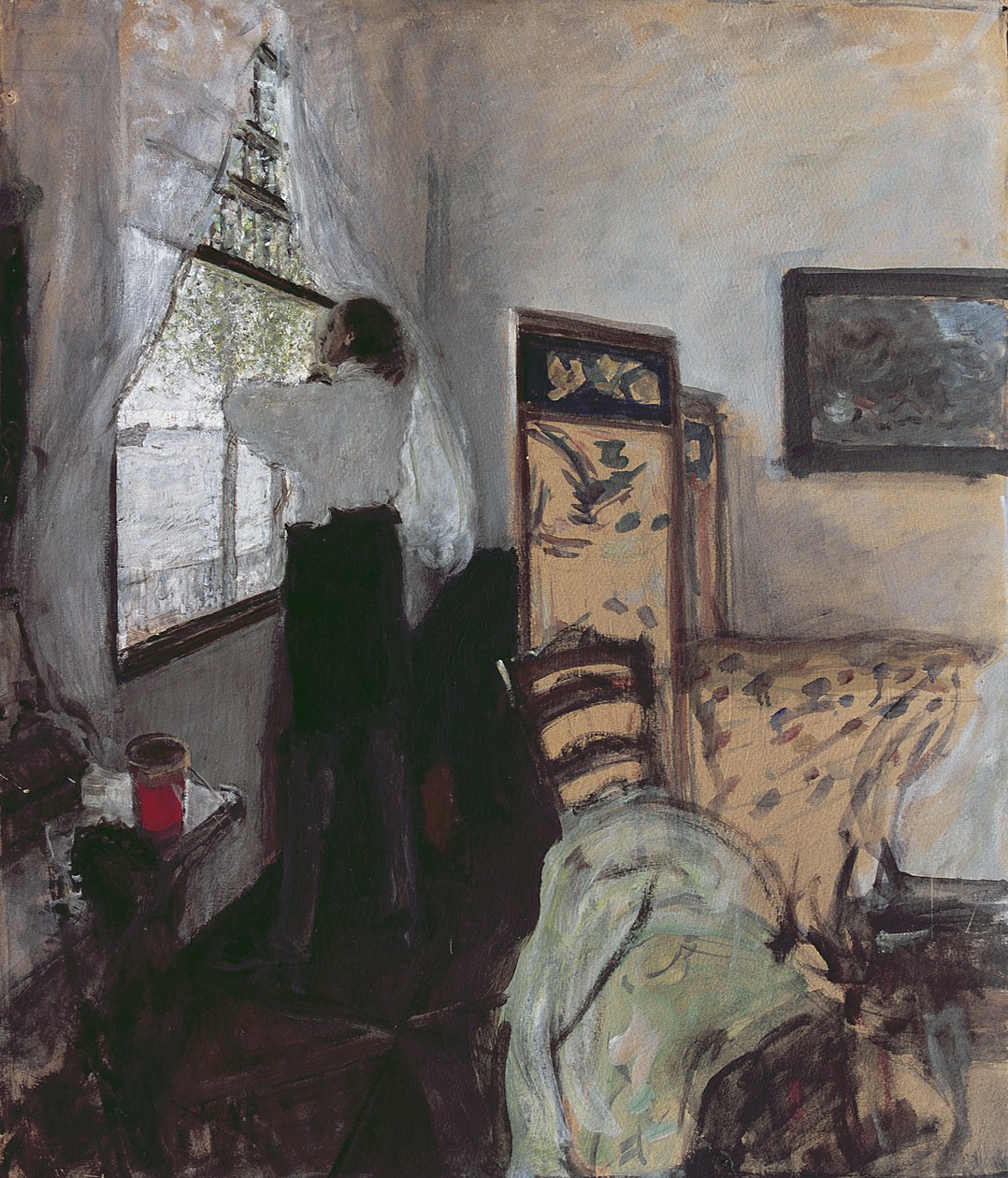 Peter I (1672-1725) på Monplaisir (gouache på papir lagt på kort) av Valentin Aleksandrovich Serov