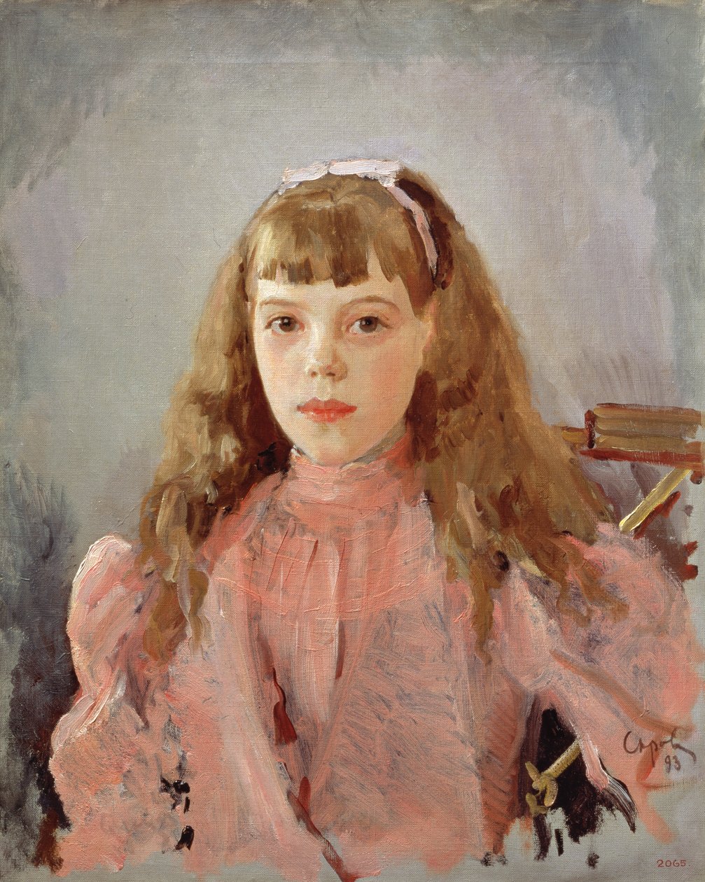 Portrett av storhertuginne Olga Alexandrovna (1882-1960) 1893 av Valentin Aleksandrovich Serov