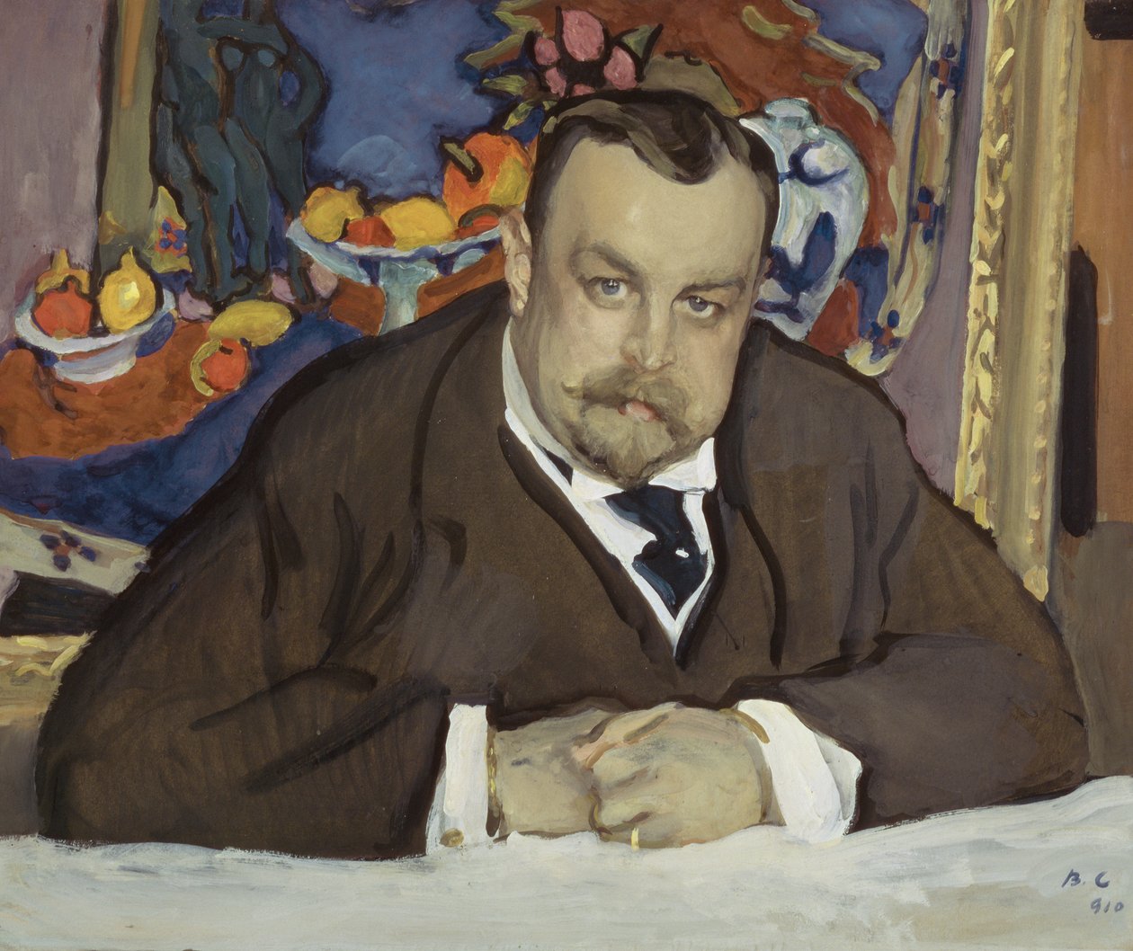 Portrett av I. Morosov, 1910 (olje på papp) av Valentin Aleksandrovich Serov