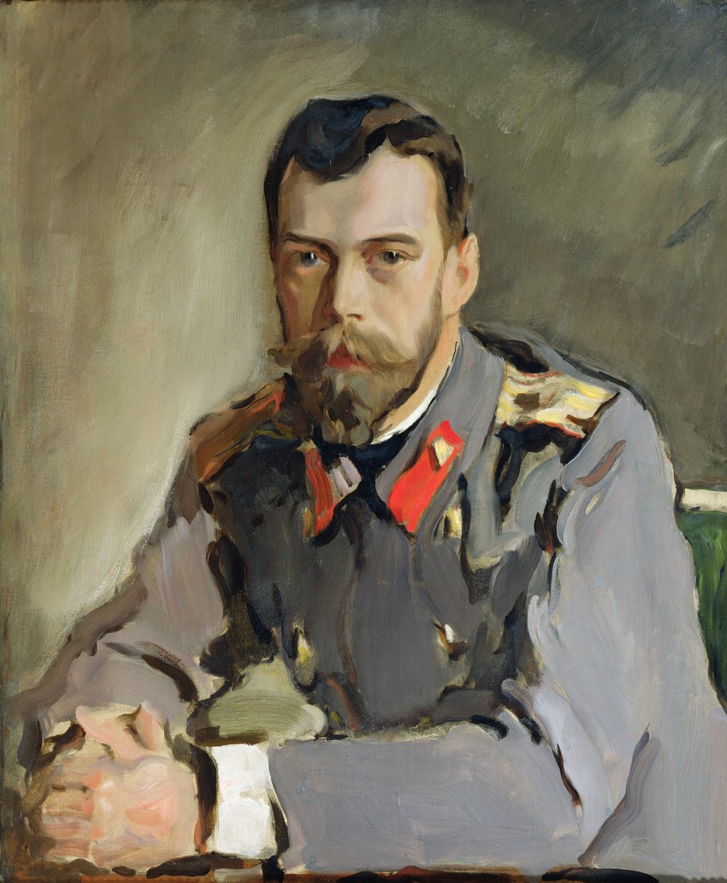 Portrett av Nicholas II, 1900 av Valentin Aleksandrovich Serov
