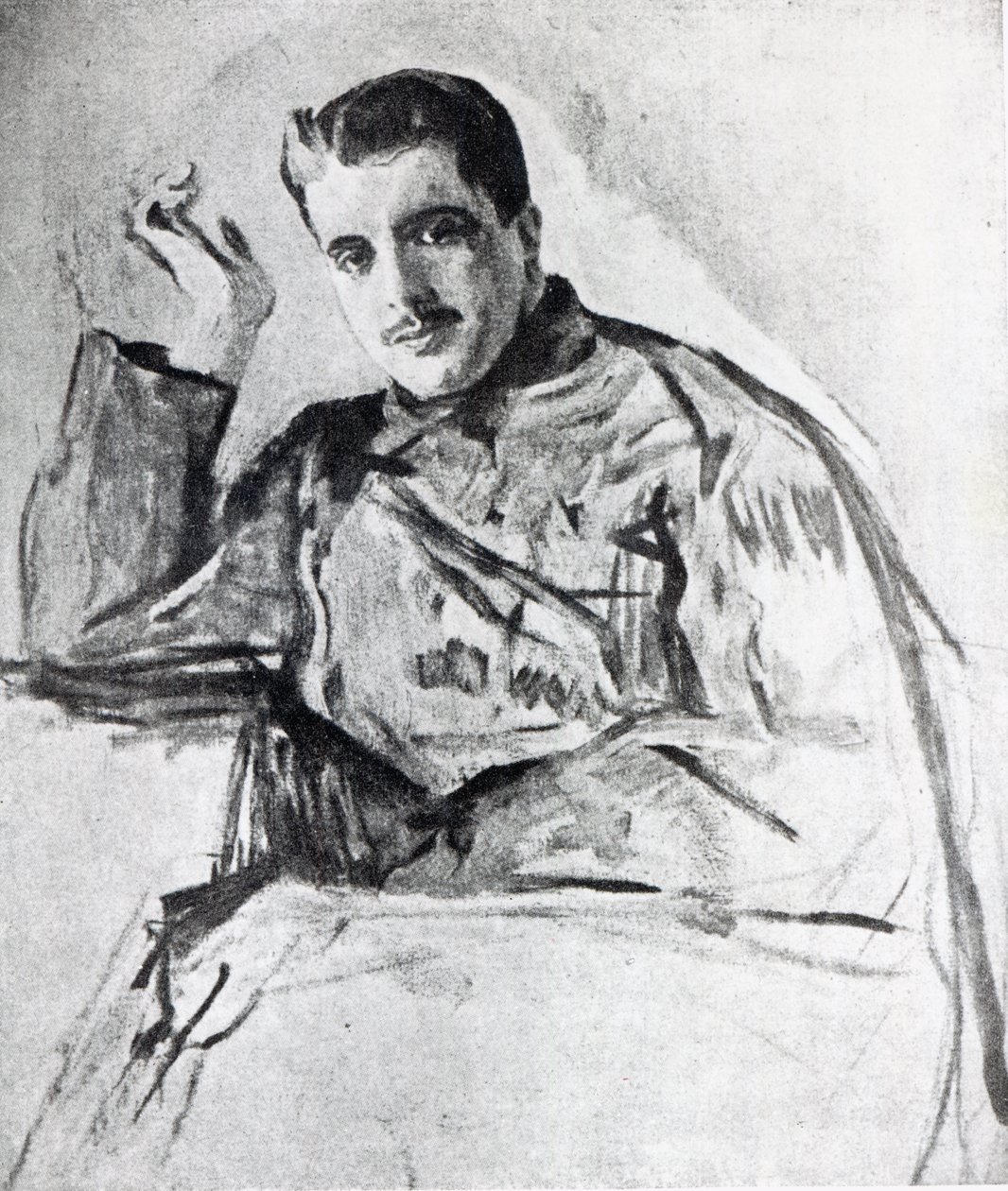 Serge Diaghilev, 1904 av Valentin Aleksandrovich Serov
