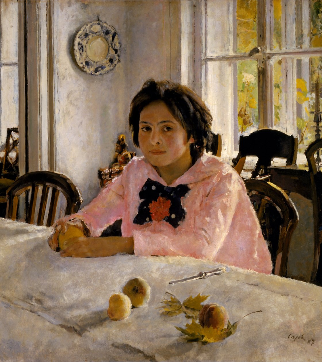 Jente med fersken av Valentin Aleksandrovich Serov