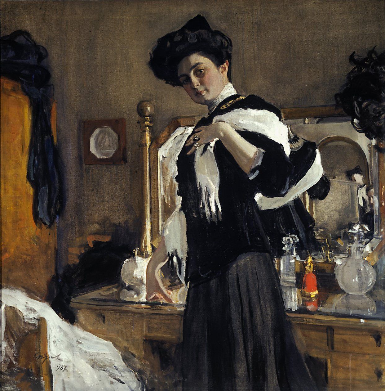 Portrett av G.L. Girshman av Valentin Aleksandrovich Serov