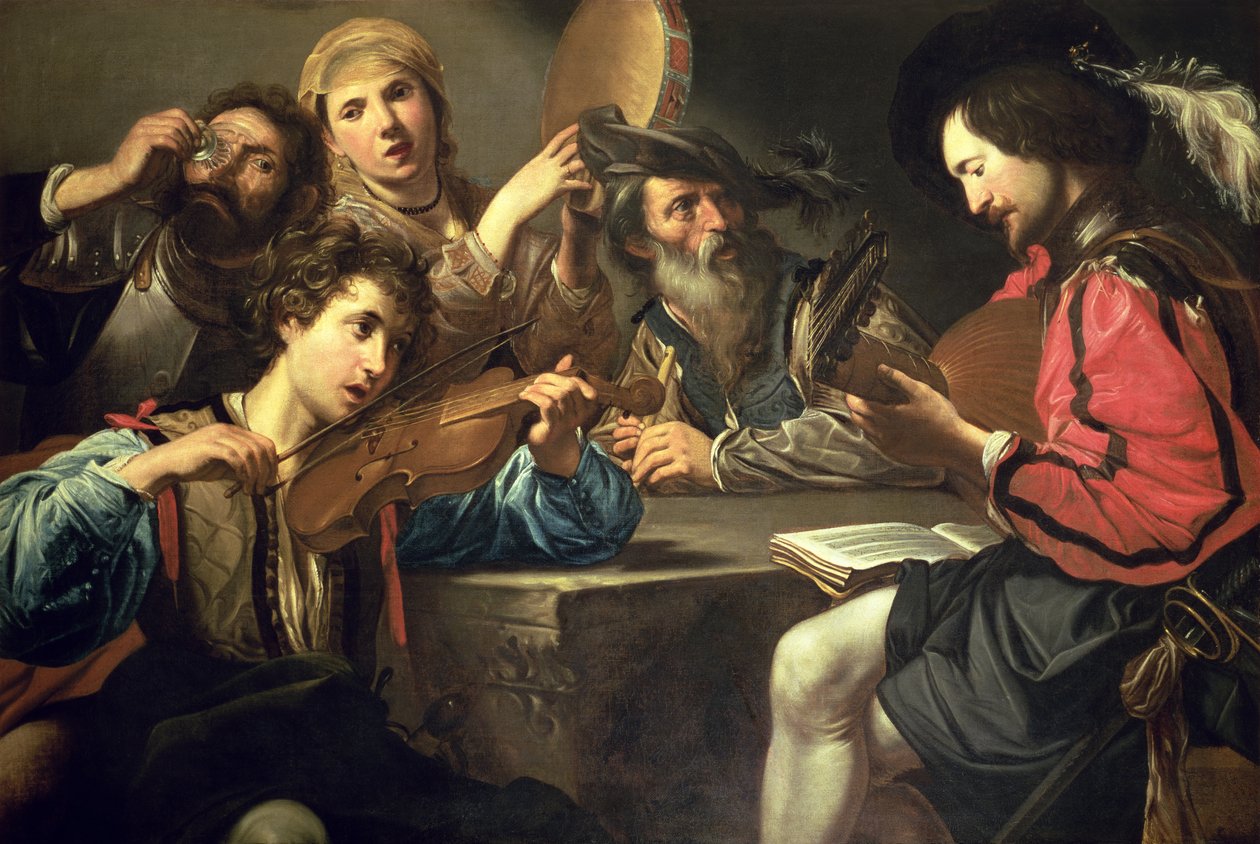 En musikalsk samling av Valentin de Boulogne