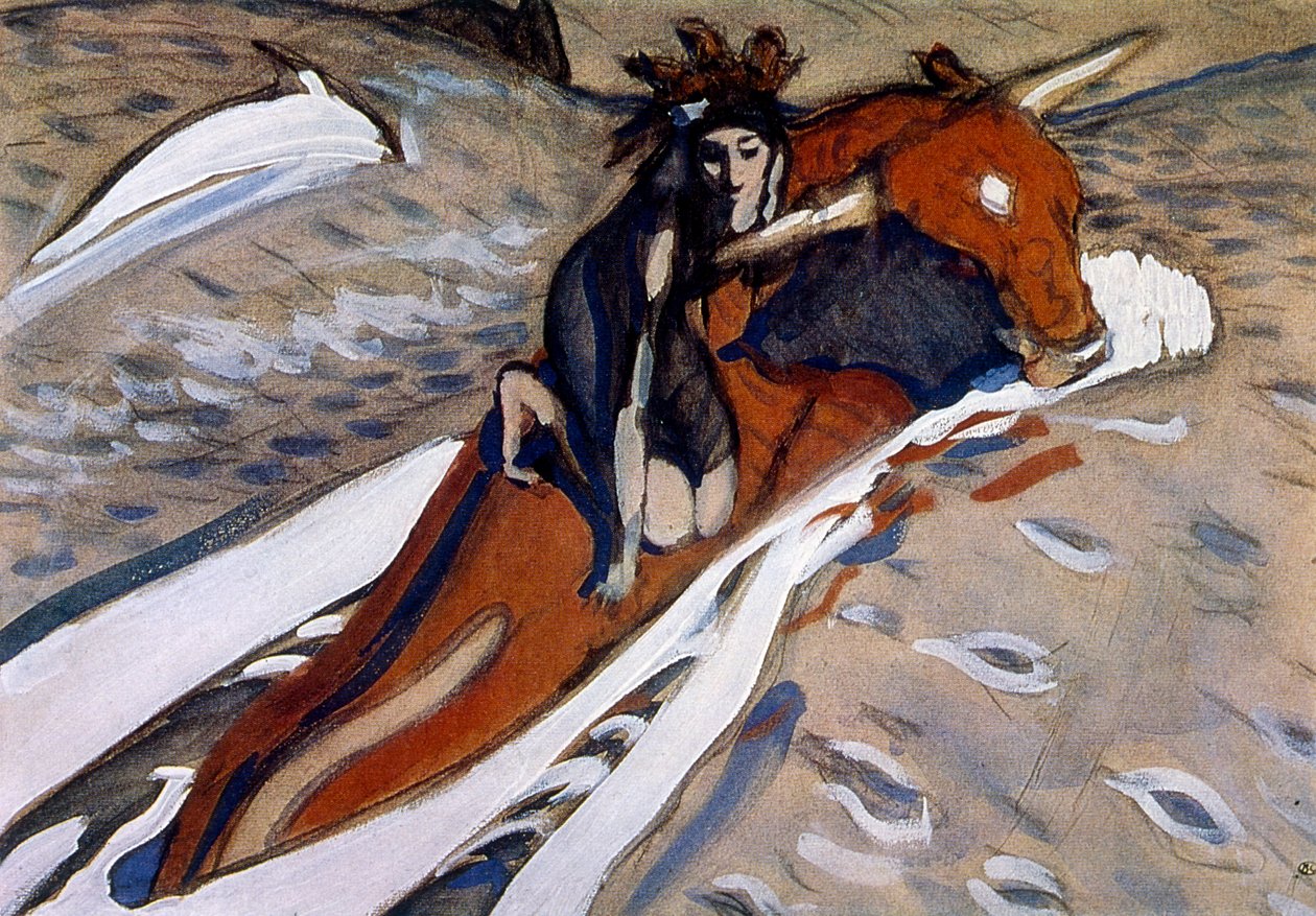 Bortføring av Europa 1910 av Valentin Serov av Valentin Aleksandrovich Serov