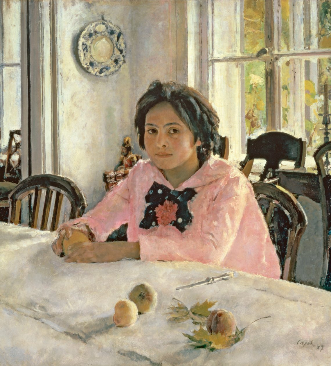 Jente med fersken av Valentin Aleksandrovich Serov
