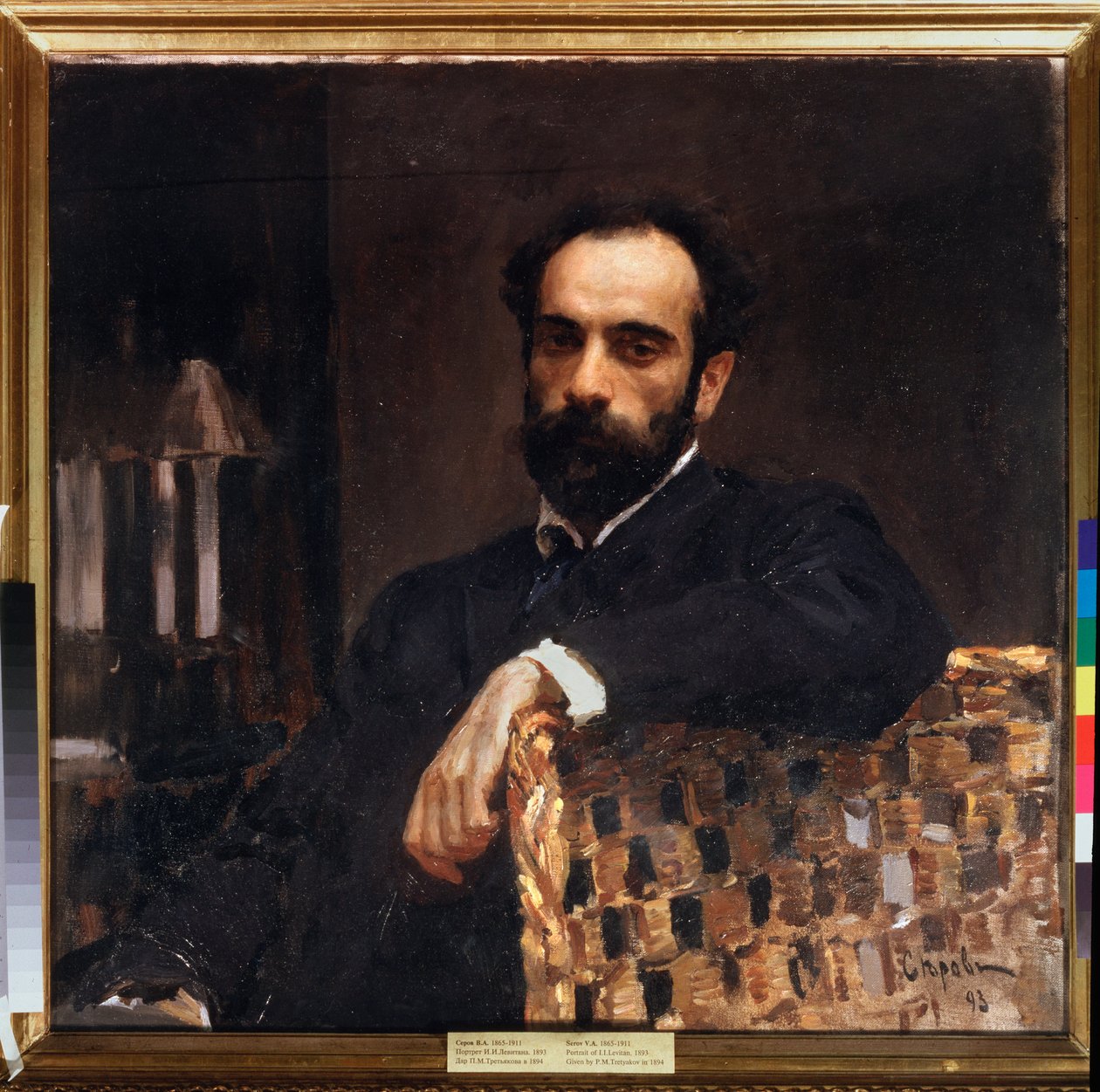 Portrett av kunstneren Isaac Levitan (1861-1900). Maleri av Valentin Alexandrovich Serov (1865-1911), olje på lerret av Valentin Aleksandrovich Serov