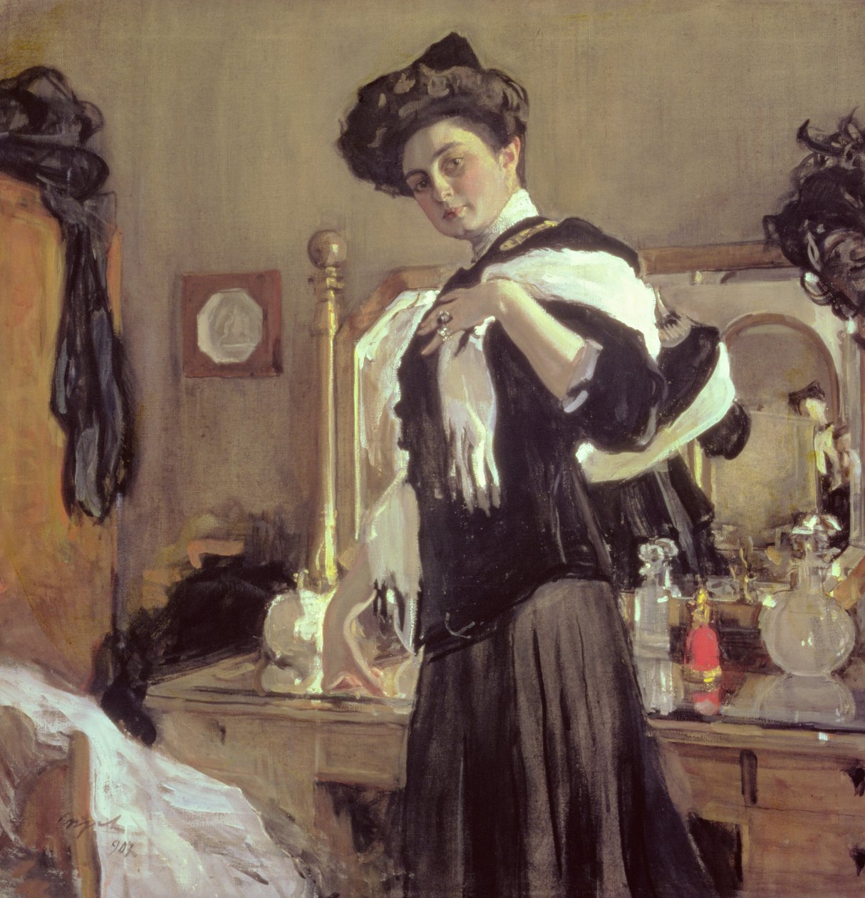 Portrett av Henrietta Girshmann (1885-1970), 1907 av Valentin Aleksandrovich Serov