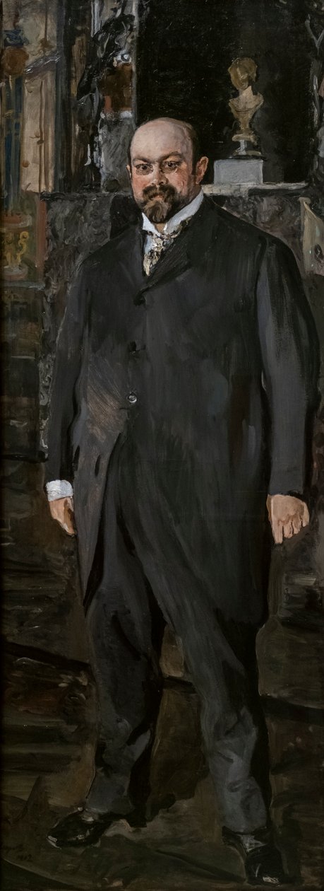 Portrett av Mikhail Abramovich Morozov av Valentin Aleksandrovich Serov