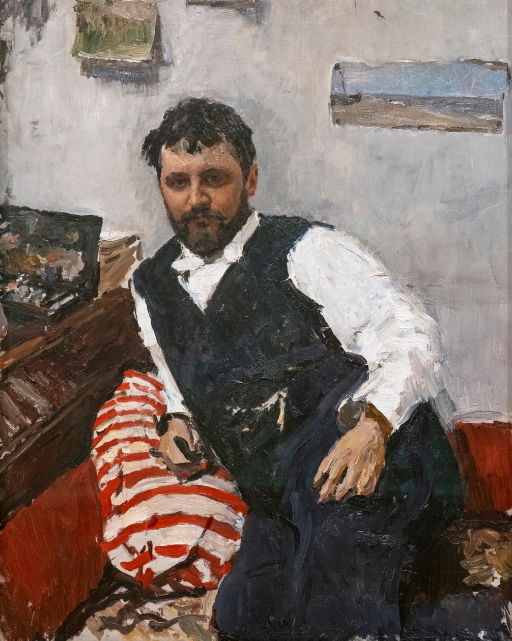 Portrett av maleren Konstantin Korovin av Valentin Aleksandrovich Serov