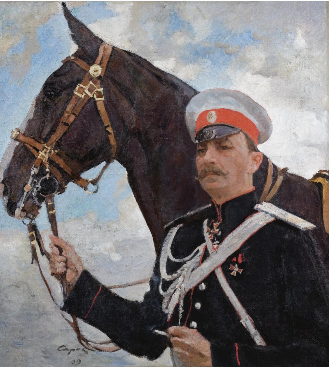 Portrett av prins Felix Yusupov, grev Sumarokov-Elston 1856-1928, 1909 av Valentin Aleksandrovich Serov
