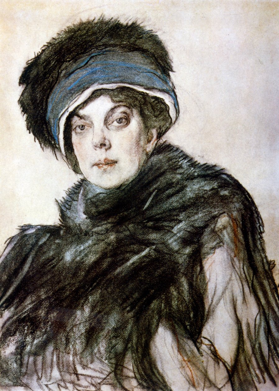 Portrett av prinsesse Olga Orlova av Valentin Aleksandrovich Serov