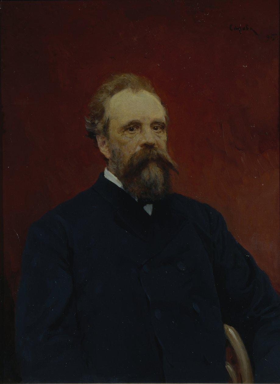 Portrett av Sergei Mikhailovich Tretyakov 1834-1892, 1895 av Valentin Aleksandrovich Serov