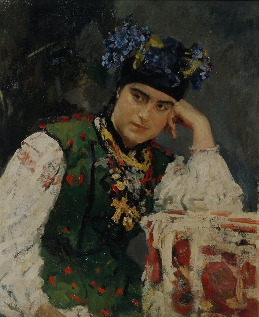 Portrett av Sofia Dragomirov, 1889 av Valentin Aleksandrovich Serov