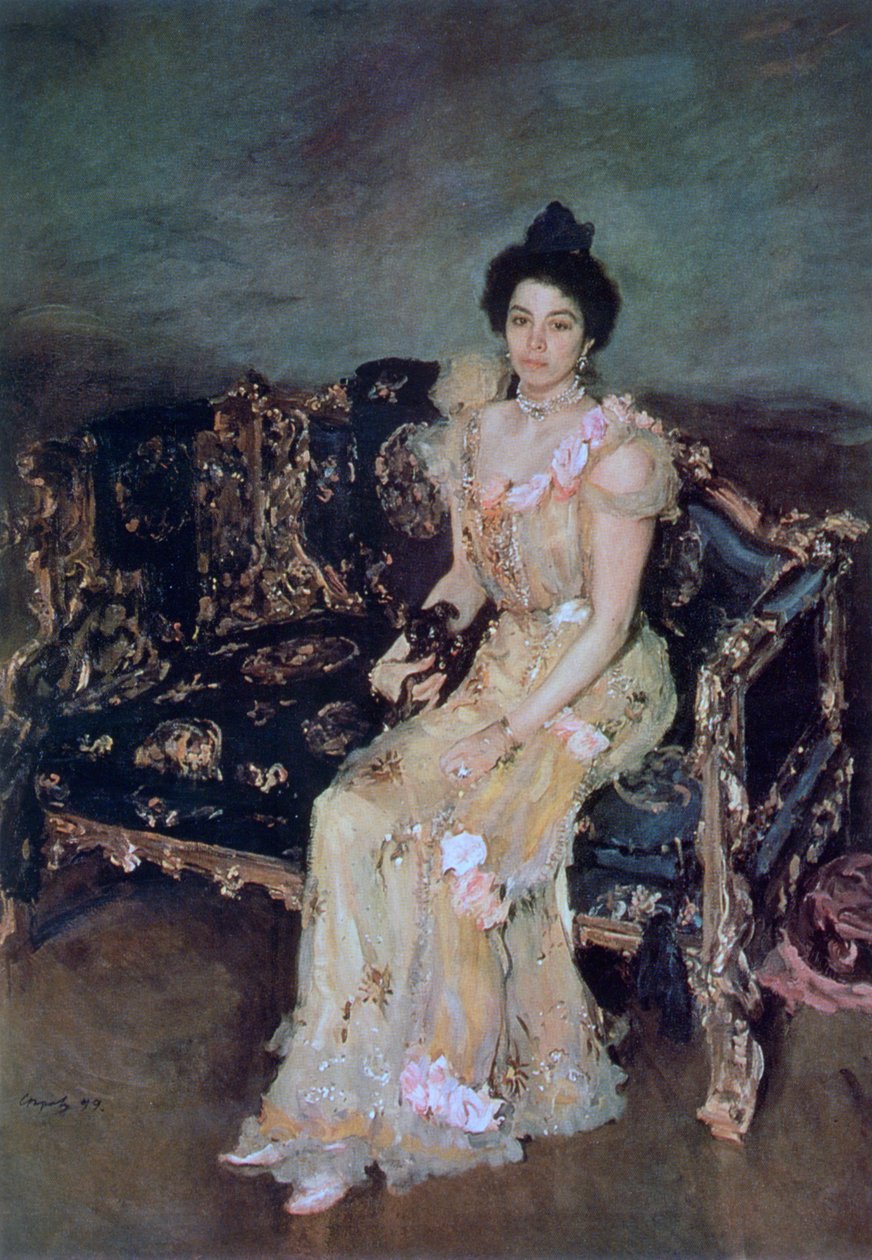 Portrett av Sofia Mikhailovna Botkina, 1899. av Valentin Aleksandrovich Serov