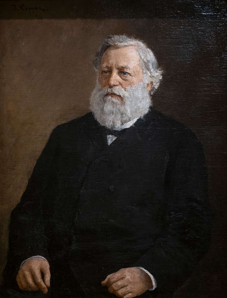 Portrett av Timofey Savich Morozov av Valentin Aleksandrovich Serov