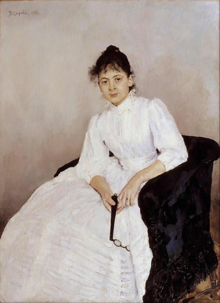 Portrett av kunstneren Maria Yakunchikova-Weber 1870-1902, 1885-1887 av Valentin Aleksandrovich Serov