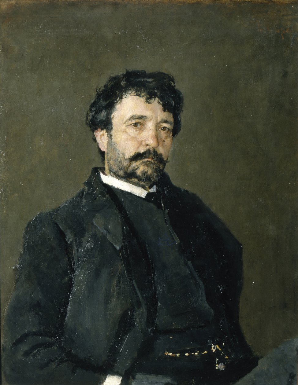 Portrett av operasangeren Angelo Masini 1844-1926, 1890 av Valentin Aleksandrovich Serov